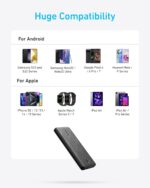 Anker PowerCore 10K Power Bank – 10,000mAh Compact Portable Charger with PowerIQ, 5V/3A High-Speed External Battery Pack for iPhone 16/15, iPad, Samsung Galaxy, and More (Black) - Image 6