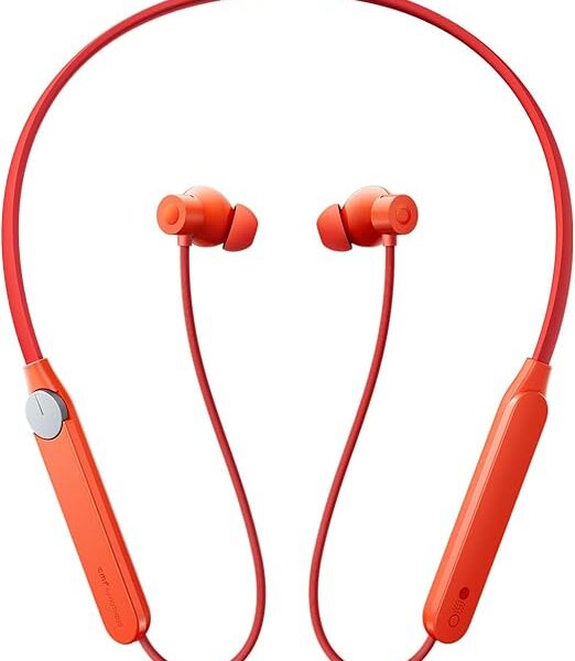 CMF by Nothing Neckband Pro – 50dB Hybrid Active Noise Cancelling Wireless Earphones, 37H Playtime, 13.6mm Dynamic Driver, 5 HD Mics, Dual-Device Connect Bluetooth 5.3 Sport Neckband (Dark Grey/Orange)