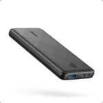 Anker PowerCore 10K Power Bank – 10,000mAh Compact Portable Charger with PowerIQ, 5V/3A High-Speed External Battery Pack for iPhone 16/15, iPad, Samsung Galaxy, and More (Black)