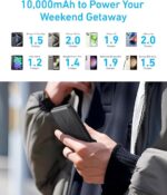Anker PowerCore 10K Power Bank – 10,000mAh Compact Portable Charger with PowerIQ, 5V/3A High-Speed External Battery Pack for iPhone 16/15, iPad, Samsung Galaxy, and More (Black) - Image 5