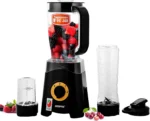 Geepas 3-in-1 Countertop & Travel Blender System — GSB44033 (Black)