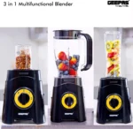Geepas 3-in-1 Countertop & Travel Blender System — GSB44033 (Black) - Image 3