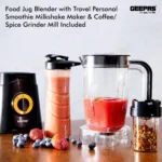 Geepas 3-in-1 Countertop & Travel Blender System — GSB44033 (Black) - Image 8