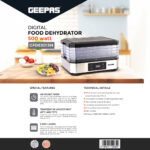 Geepas 500W Digital Food Dehydrator (GFD63013UK)