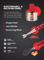 Geepas 400W Multi-Functional Hand Blender Set (GHB6136) - Image 3