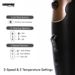 Geepas 1600W Travel Mini Hair Dryer (GH8642) - Image 3