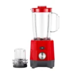 Geepas 2-in-1 Countertop Blender & Grinder (1.6L) — GSB44107 (Red)