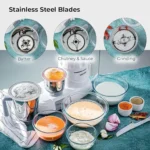 Geepas 550W Mixer Grinder with 3 Stainless Steel Jars (GSB5081) - Image 4