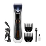 Geepas GTR56024 Pro Shield 1.0 Trimmer | Waterproof Cordless Hair & Beard Trimmer with Dual Turbo Speed| 60min Runtime| LED Light| USB Charging & Stainless Steel Blades