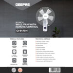 Geepas GF9479 16-Inch Wall Fan with Remote Control - Image 7
